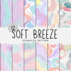 17 Soft Breeze Seamless Patterns
