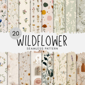 20 Wildflower Seamless Patterns