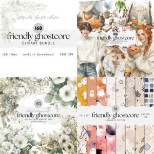 Watercolor Friendly Ghostcore Bundle Collections