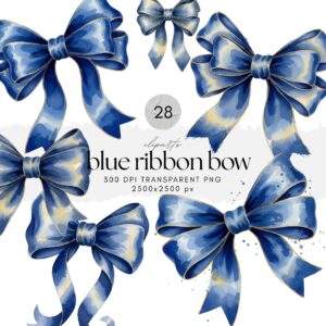 Blue Ribbon Bow ClipArt