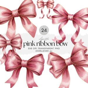Pink Ribbon Bow ClipArt