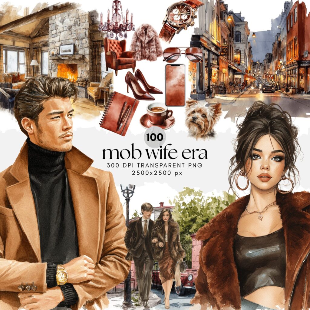 Mob Wife Era ClipArt